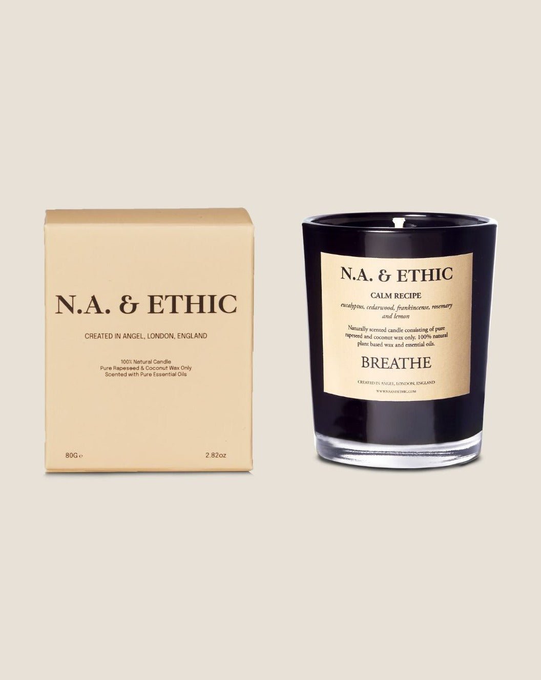 BREATHE: Natural Scented Candle (Mini) - naandethic