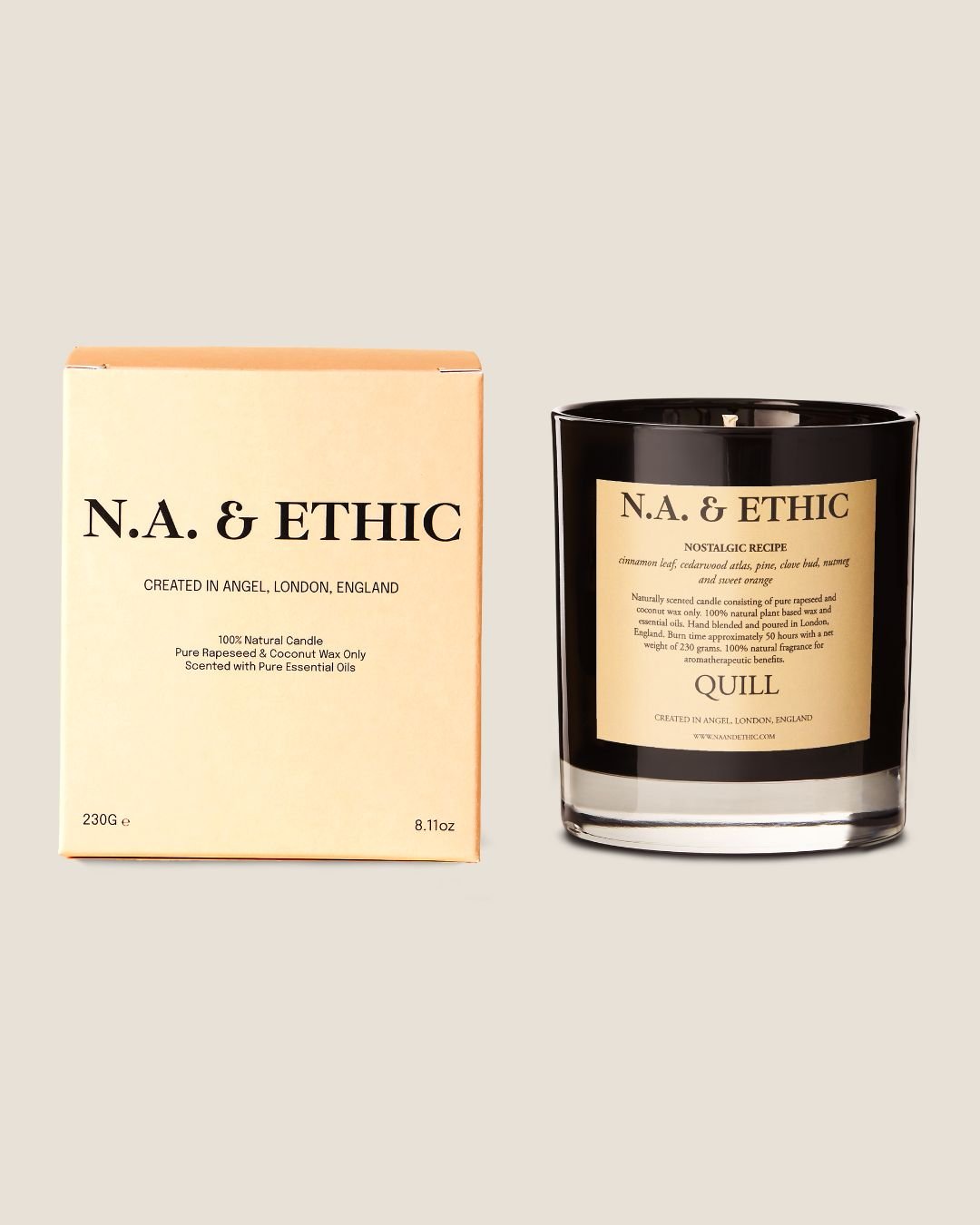 QUILL: Natural Scented Candle - naandethic